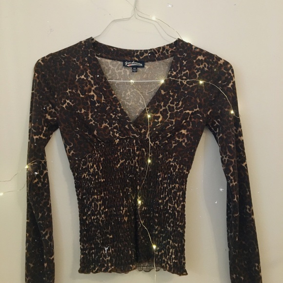 Freshman long sleeve cheetah print shirt - Picture 2 of 3